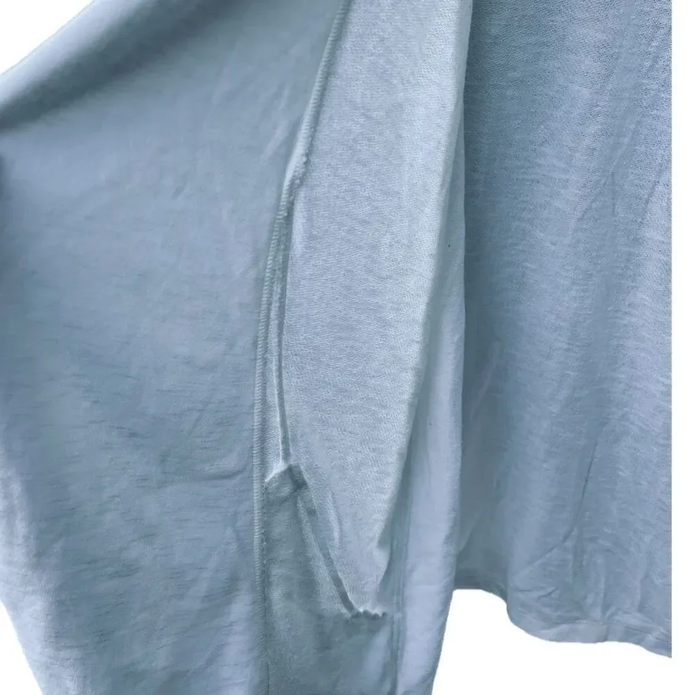 Chico’s size Med white open front cardigan .